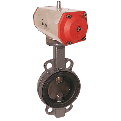 Kobold Automated Butterfly Isolating Valve with Pneumatic Actuator, KLP-TA